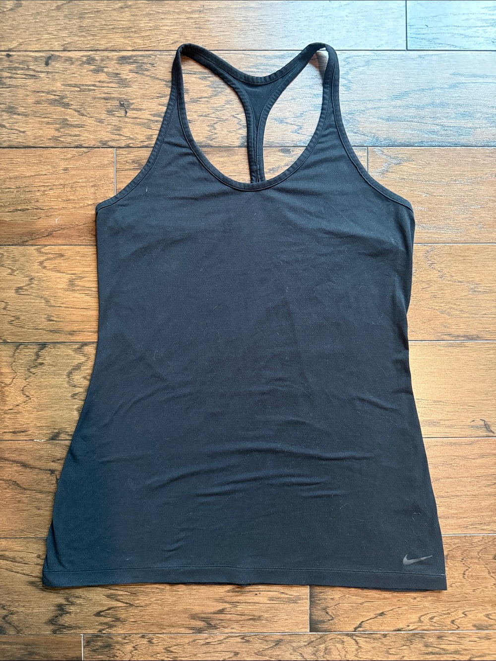 Nike Dri Fit basic black racerback tank. Giod Used Condition